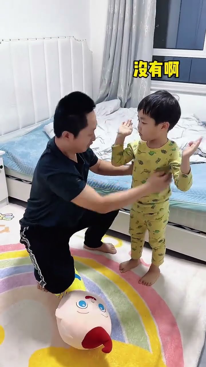 本来想逗逗儿子，结果万万没想到！#Cute baby#Cute#呆萌小米宝#聪明宝宝#萌娃