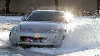 City Car Driving Nissan 350Z - четкий дрифт (drift) по заснеженному городу на Logitech G27