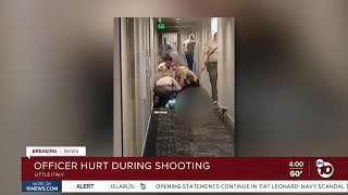 Officer injured during officer-involved shooting in Little Italy