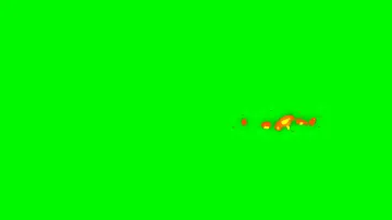 2D Green Screen Effect - FIRE CARTOON PACK 2