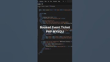 Build a Ticket Booking System with PHP & MySQLi — Full Project