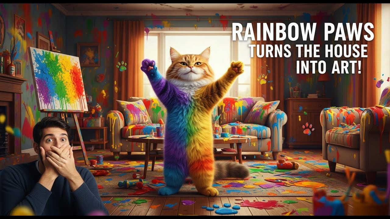 Rainbow Paws Turns the House Into Art!