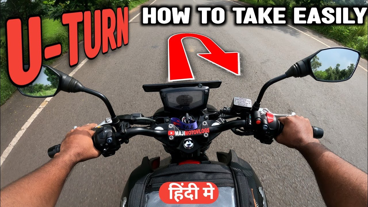 How to take "UTURN" in Motorcycle using clutch friction zone / Bike me