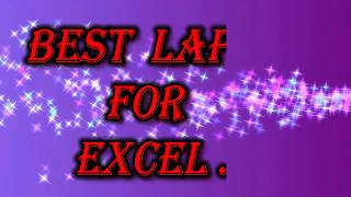 Best 5 laptops for EXCEL 2018
