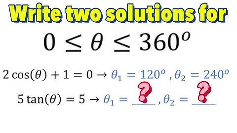 Solving Basic Trigonometric Equations Using The Reference Angles (Part 2)