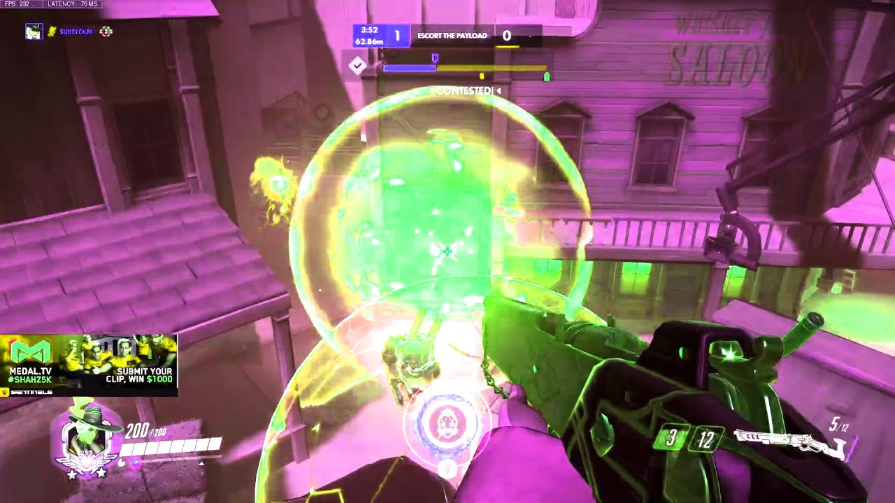 Surefour DPS Main Ashe Gameplay - Overwatch Season 30 Top 500