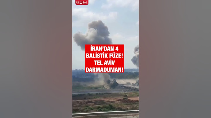 İran'ın 4 balistik füzeyle Tel Aviv'i vurduğu görüntüler! #shorts #israel #iran #israil #keşfet