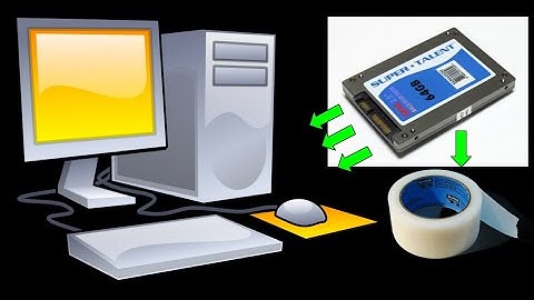 How to mount your SSD in your PC with tape (NO 2.5 inch to 3.5 inch bracket)