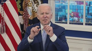 President Biden claims administration is making progress on supply chain issues