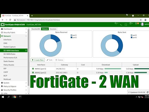 How to connect 2 Internet links to Fortigate Firewall