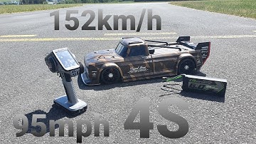 Arrma Infraction 4S 152 km/h 95 mph Speedrun