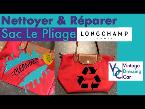 Nettoyer et Réparer le sac en toile LE PLIAGE de chez Longchamp