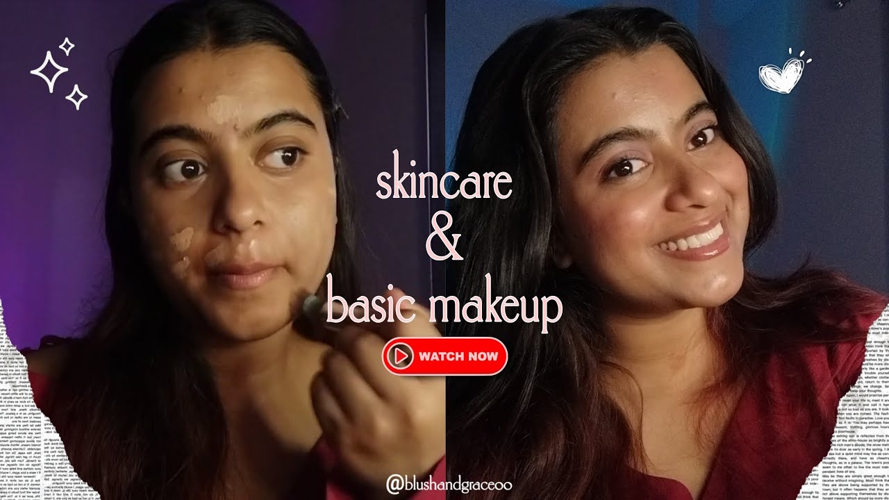 Skincare and everyday basic makeup🤍|| @blushandgrace24 ||subscribe #treding #fyp #makeup #skincare 🤍