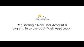 How to Register and Login to the CCEH Web App