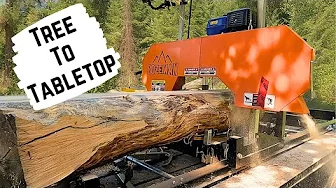 FIRST TIME On A Sawmill - Milling Maple for Countertops