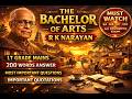 The Bachelor of Arts – Most Expected Questions 2026 | 200 Words Answer | R.K. Narayan | LT Grade