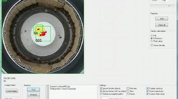 Able Particle Tracker: Example 4 - tracking of a rotating object