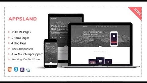 Appsland - App Landing HTML5 Template | Themeforest Templates