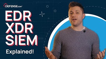 EDR, XDR, SIEM - Explained!