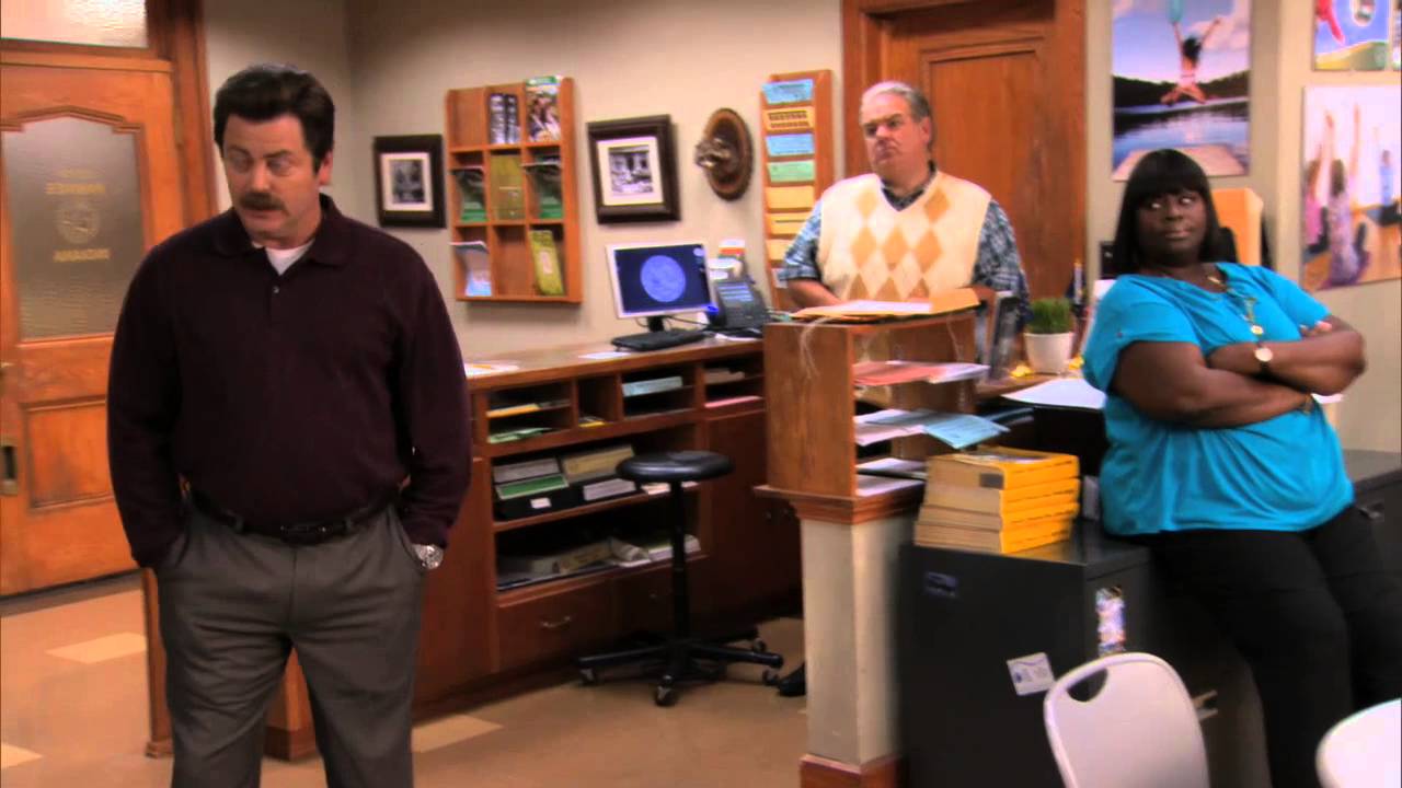 Ron Swanson: If any of you need anything at all, too bad. Deal with it your problems yourselves