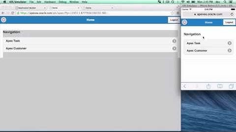 Create a Mobile and Web app in Oracle APEX part 1