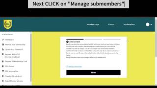 How To Add A New Family Member/Submember
