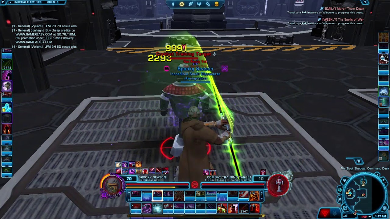 Assassin Swtor Rotation SWTOR Deception Assassin Rotation/Parse - YouTube