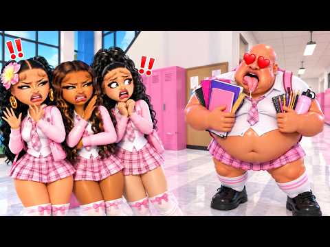 MY CREEPY NEIGHBOR STALKS BADDIES AT SCHOOL In LifeTogether 🏠 RP| Roblox