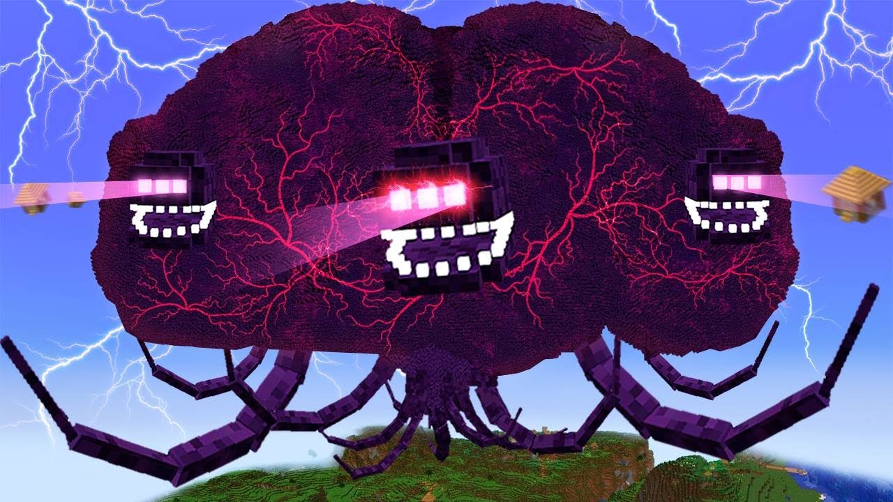 MEGA WITHER STORM 4 in 1 Fusion in Minecraft 