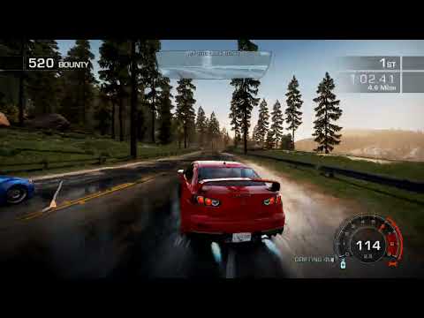 NFS Hot Pursuit Reshade Added Mitsubishi Lancer Evolution X Title Fight Gameplay