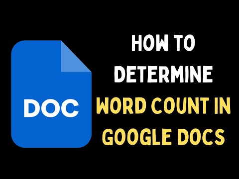 How to Determine Word Count In Google Docs on Windows 11