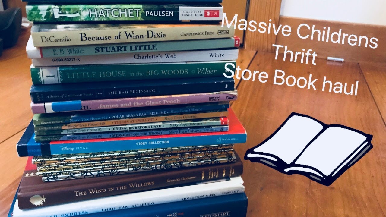 Massive children's thrift store book haul! YouTube