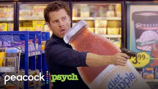 Shawn bamboozles gangsters in a supermarket | Psych