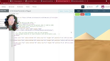 codehs.com intro to VR Unit 2 lesson 2.1.12 Great Pyramids of Egypt