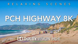 Driving California Coast 8K HDR Dolby Vision  Santa Monica to Santa Barbara (PCH)