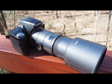 Sigma 400mm f/5.6 prime lens review Sony a390 A mount camera