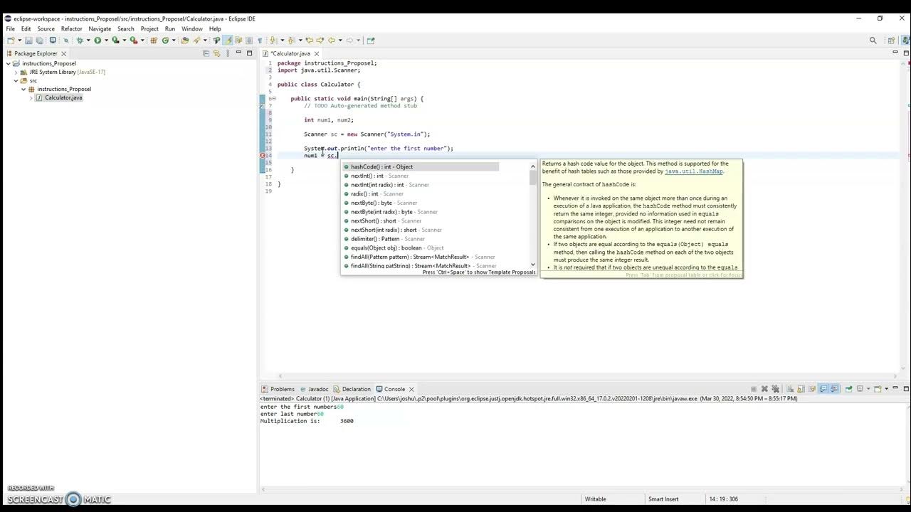 Multiplying two numbers using JAVA - YouTube