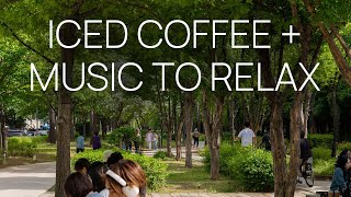 Hongdae Chill: Blue Bottle Coffee☕️️ & Gyeongui Line Forest Park Views (Relaxing Music) | 4K 🇰🇷