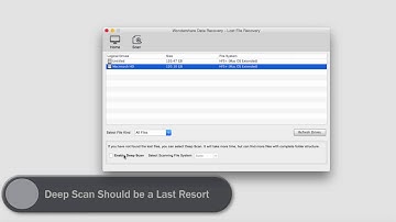 Lost File Recovery of Wondershare Data Recovery for Mac