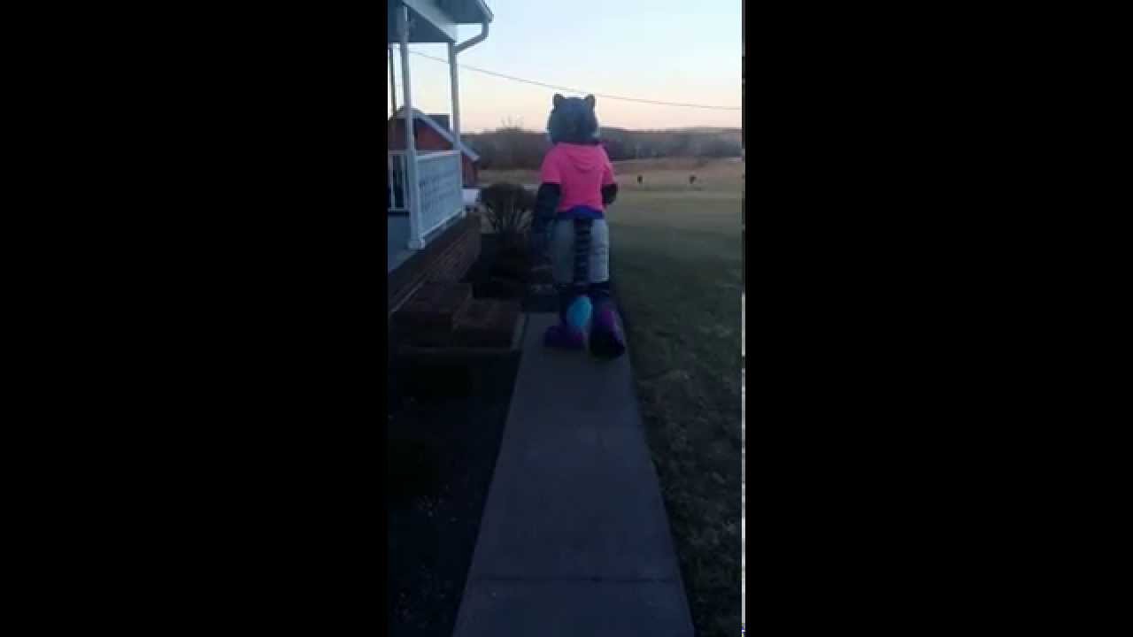 Galaxy tiger partial costume in action by Stuffed Panda Studios