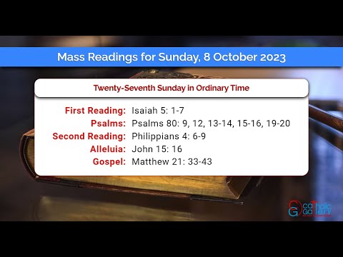 Catholic Mass Readings in English - October 8 2023 - YouTube