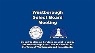 Westborough Select Board Meeting - September 22, 2026