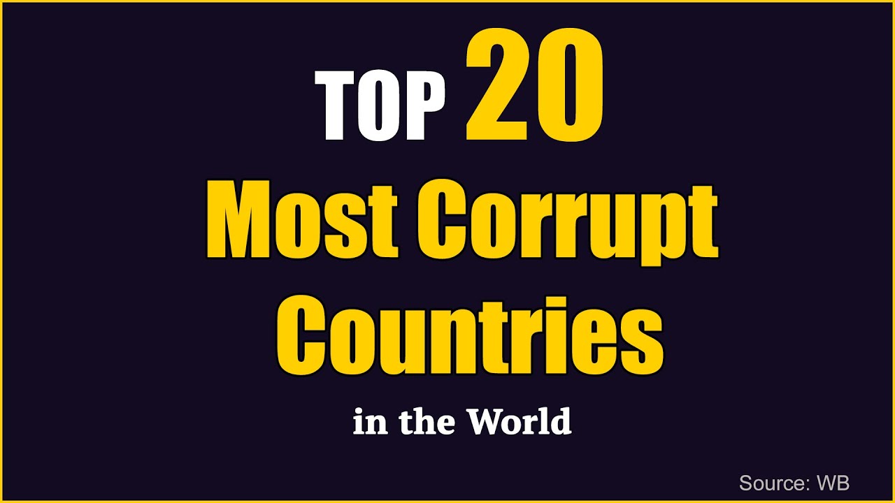 Top 20 Most Corrupt Countries in the World (1960–2024)
