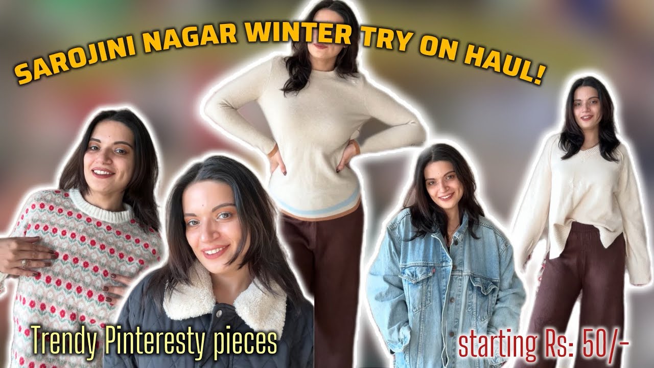 Sarojini Nagar Winter Haul!🧣🥶 Pinterest finds 😍