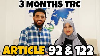 How to get Portugal TRC in 3 Months || Article 92 & 122