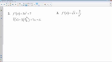 04.1 - Antiderivatives (Polynomials & Recognition)