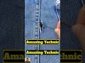 how to repair jeans | sewing tips and tricks | beginner sewing tutorials | diy sewing #youtubeshorts