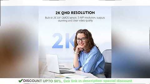 TOALLIN USB Webcam mini Camera with Windows Hello 2K 30fps Web Camera Mini Auto-focus Webcam for