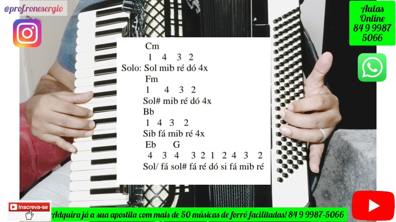 Como Tocar na Sanfona a Música 