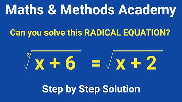 How to solve a Radical Equation? | How to solve Polynomials? | Step by Step Algebra Tutorial